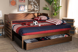 Kaden Walnut Brown Finished Expandable Twin to King Daybed w/Storage Drawer - $13,982.81 MXN
