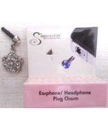 Superstar Accessories Earphone/Headphone Plug Charm Rhinestone Flower 3.... - £7.90 GBP
