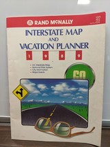 Rand McNally US Interstate Map &amp; Vacation Planner National Park System VTG 1989 - $9.89