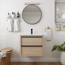 24&quot; Bathroom Vanity with 2 Soft Close Drawers - White - £404.05 GBP