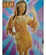 Adult Native American Indian Maiden Costume O/S Thanksgiving Squaw Sacag... - $44.31 CAD