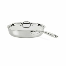 All-clad D3 Stainless  3-ply Bonded Everyday  NONSTICK 4-qt Sauté Pan with lid - £73.94 GBP