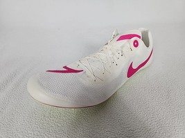Nike Ja Fly V4 Sprint Track Shoes Size 10 Men&#39;s White Pink Spikes DR2741... - $68.99