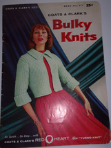 Coats &amp; Clark’s Bulky Knits 15 Projects 1956 - £3.19 GBP