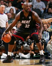 Shaquille O&#39;neal 8X10 Photo Miami Heat Basketball Nba Shaq Dribble - £3.89 GBP