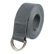 Gray Metal D-Ring Fitness Exercise Yoga Strap Durable Cotton  - $10.50