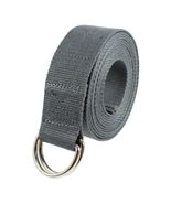 Gray Metal D-Ring Fitness Exercise Yoga Strap Durable Cotton  - £8.29 GBP