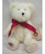 Boyds VALENTINO WHITE TEDDY BEAR W/ BOW &amp; HEART 10&quot; Plush STUFFED ANIMAL... - $369.43 MXN