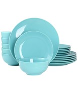 Elama Luna 18 Piece Porcelain Dinnerware Set in Blue - $87.07