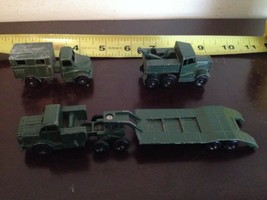 Vintage Lesney Military Truck Vehicle Junk Drawer Lot See Pictures And Read Ad - £47.96 GBP