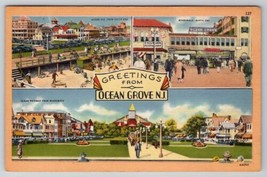 Ocean Grove NJ Multi View Greetings New Jersey Postcard C47 - £4.54 GBP