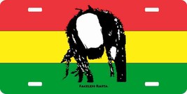 Faceless Rasta-Color License Plate - $19.89