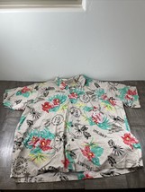 Big Kanaka By Corzini Shirt Mens 3X Brown Short Sleeve Button Up Hawaiia... - $13.88