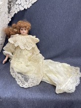 Tender Heart Treasures Ltd Sachet Doll Porcelain Head Hands Lace Dress 1997 - £9.41 GBP