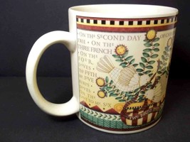 Debbie Mumm stoneware coffee mug 12 Days of Christmas Sakura 10 oz - $6.76
