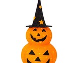 3Ft Halloween Collapsible Decorations, Pre-Lit Light Up 50 Led With Star... - £49.43 GBP