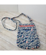 Kavu Crossbody Purse Animals Blue Pink Fable Print Adjustable Strap - $32.89 CAD