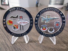 Nellis Afb Las Vegas Red Flag Acc 57th Wing 64th Aggressors Challenge Coin V2 - £14.99 GBP