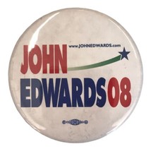 Vintage 2008 Presidential Campaign John Edwards Pinback Button Democrati... - $12.16