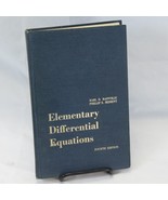 Elementary Differential Equations Earl Rainville Phillip Bedient HC 4th ... - $39.19