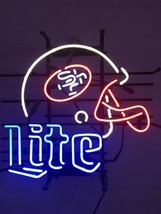 New San Francisco 49ers Miller Lite Helmet Neon Sign 24&quot;x20&quot; - £196.72 GBP
