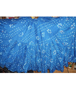 Turquoise Blue 25Yard Tribal Gypsy Jaipur Authentic Gypsy ATS Skirt - $136.75 CAD
