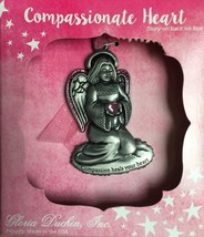 Christmas Ornament Gloria Duchin Angel Decoration Stones Compassion Heals Heart - £10.66 GBP