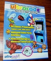 Ultracade Multi Game System Arcade FLYER Original Video Game Art Sheet F... - £13.00 GBP