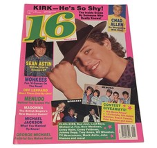 16 Magazine January 1988 River Phoenix Kirk Cameron George Michael Monkees - $9.89