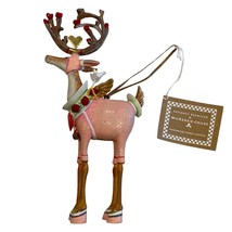 Patience Brewster Mackenzie Childs Dash Away Mini Cupid Reindeer Ornament NWT - £39.52 GBP
