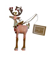 Patience Brewster Mackenzie Childs Dash Away Mini Cupid Reindeer Ornamen... - £38.98 GBP