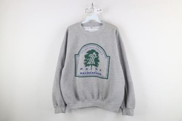 Vintage Mens Large Spell Out Bowling Green Parks and Recreation Sweatshirt Gray - $49.45