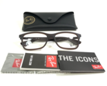 Ray-Ban Eyeglasses Frames RB7047 5451 Matte Brown Rectangular Full Rim 5... - $84.14