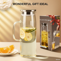 Large capacity water bottle 50 ounces, high borosilicate glass water tank - $270.01 MXN