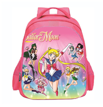 WM Sailor Moon Kid Girl Backpack Schoolbag Daypack A Pink Type Venus Mars - £14.15 GBP