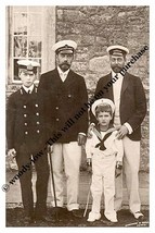 mm749 - King George V &amp; cousin Czar Nicolas &amp; sons as mariners - print 6x4 - $2.80