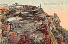 Minnewaska New York~Castle POINT~1910s Artino Tinted Photo Postcard - £8.03 GBP