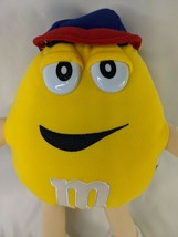 M&amp;M Yellow Plush 14 Inch baseball Cap Mars Inc Stuffed Animal Toy - £17.43 GBP