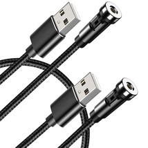 Magnetic Charging Cable(Not Including Magnetic Connector) [ 2-Pack], 540 Rotatin - £15.81 GBP