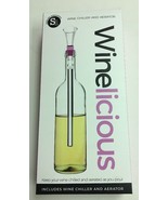 Winelicious Wine Chiller and Aerator Keep Chilled and Aerated as you pou... - $40.43 CAD