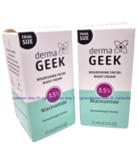Lot 2 Derma Geek 3.5% Niacinamide Nourishing Facial Night Cream Travel S... - $19.68