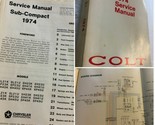 Vintage Dodge 1974 Colt Service Manual Electrical Wiring Repair Book  SK... - $14.80