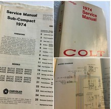Vintage Dodge 1974 Colt Service Manual Electrical Wiring Repair Book  SK... - £11.80 GBP