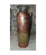 copied-VINTAGE COPPER BRASS FIRE EXTINGUISHER - $67.32