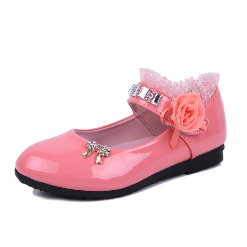 2024 New Children Elegant  PU Leather Sandals Kids Girls Wedding Dress Party Bea - £101.63 GBP
