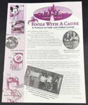 1997 Disneyland Line Cast Member Newsletter Fools with a Cause Vol 29 No 9 - £7.31 GBP