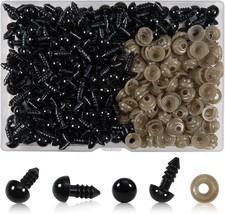 TOAOB 150pcs 8mm Black Plastic Safety Eyes Crafts Safety Eyes with 150pcs  - $330.96 MXN