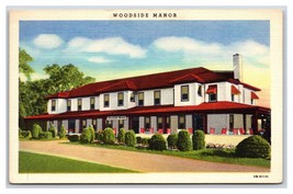 Woodside Manor Resort Hotel Schwenksville Pennsylvania PA Linen Postcard W20 - £1.50 GBP