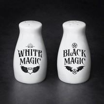 Alchemy Gothic MRSP4 - White Magic / Black Magic Salt &amp; Pepper Set Shaker - $311.75 MXN