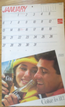 The Official Bottler's  Coca Cola  Annual Calendar for 1985 Double Sided - $3.96
